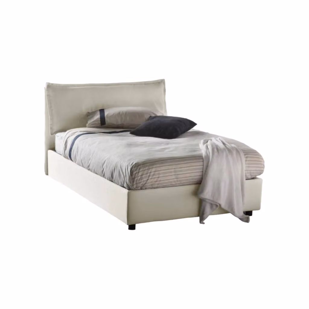 Letto Attinia Talamo Italia con Materasso Incluso, Base a Salire, Beige, L/P/H: 120 x 200 x 35 cm – 2