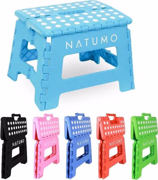 Sedia pieghevole per scale; portata: max. 150 kg; adatta anche per l'uso in viaggio; per bambini e adulti