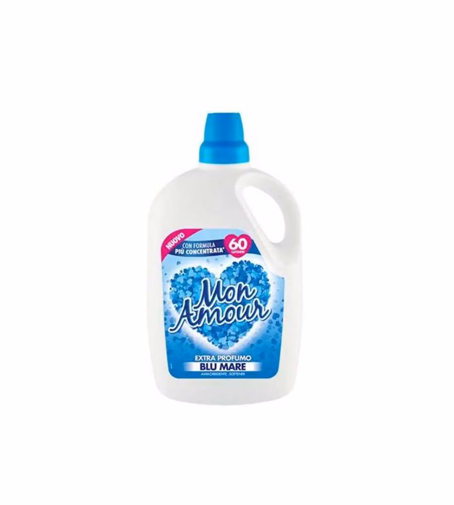 Mon Amour Ammorbidente Blu Mare 3L - 60 Lavaggi - Formula Concentrata