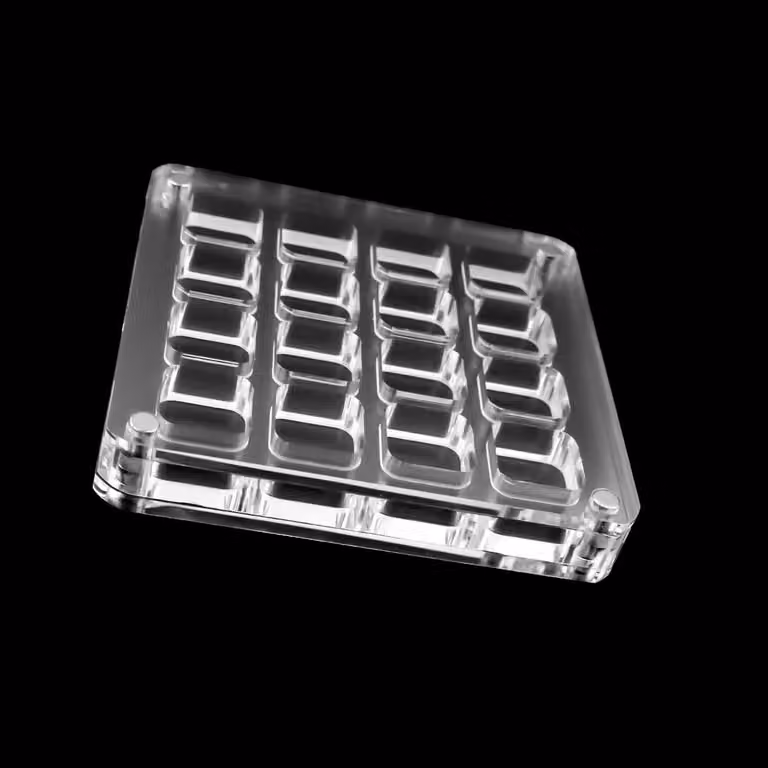 Solidchoice - Scatola portaoggetti per nail art con 16 scomparti, ideale per piccoli accessori