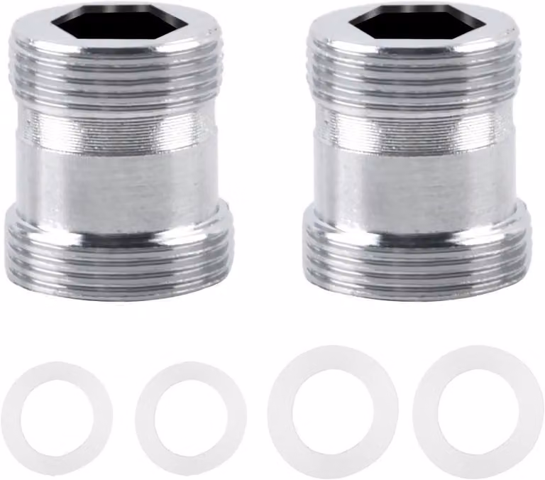 Adattatore per rubinetto da M22 a M24 - Set di 2 - Ottone