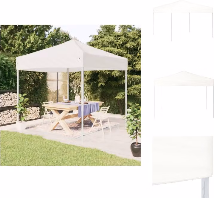 vidaXL Tenda per feste pieghevole bianca 3x3 m - Padiglioni e tende per feste