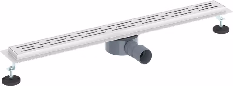 Scarico doccia con copertura in vetro e sifone a 360° 80 cm