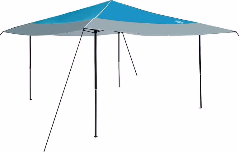 Tenda Gazebo Blu 395 x 395 x 251 cm Tessuto
