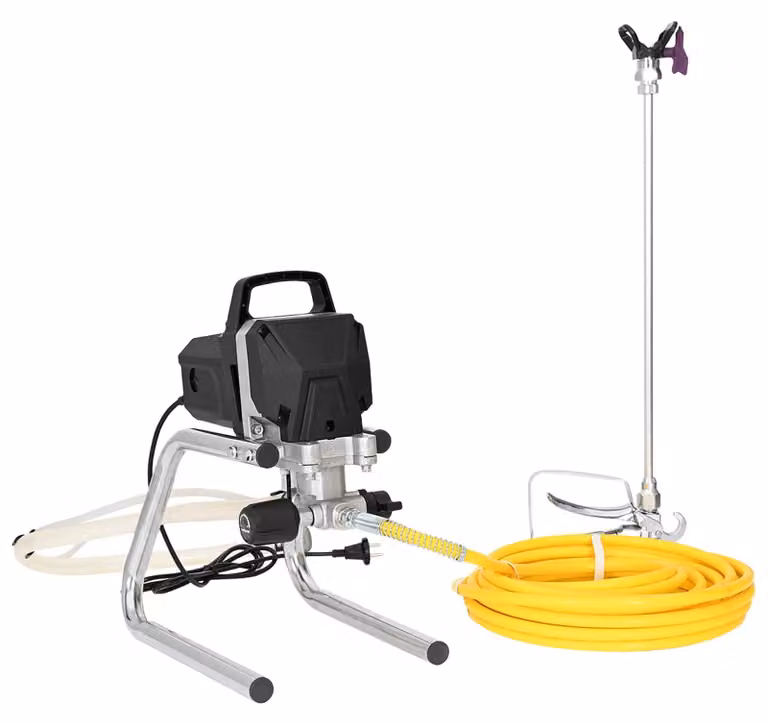 Spruzzatore a spruzzo senza aria, con tubo di spruzzo da 10 metri, alimentazione 220V, portata 2 litri/minuto, pressione 227 bar