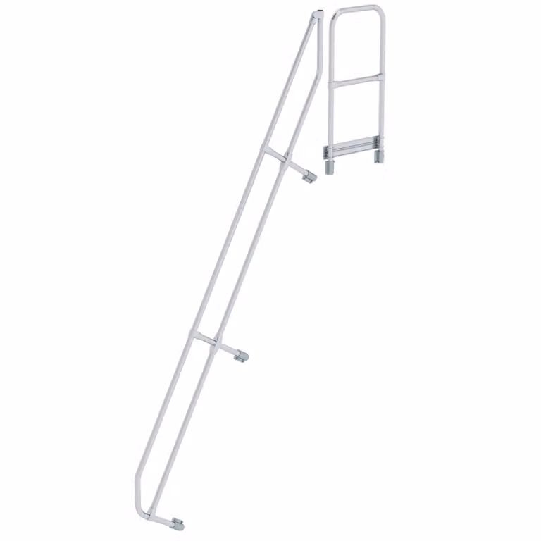 Scala con piattaforma 60° Secondo corrimano per 12 gradini Inclinazione 60°