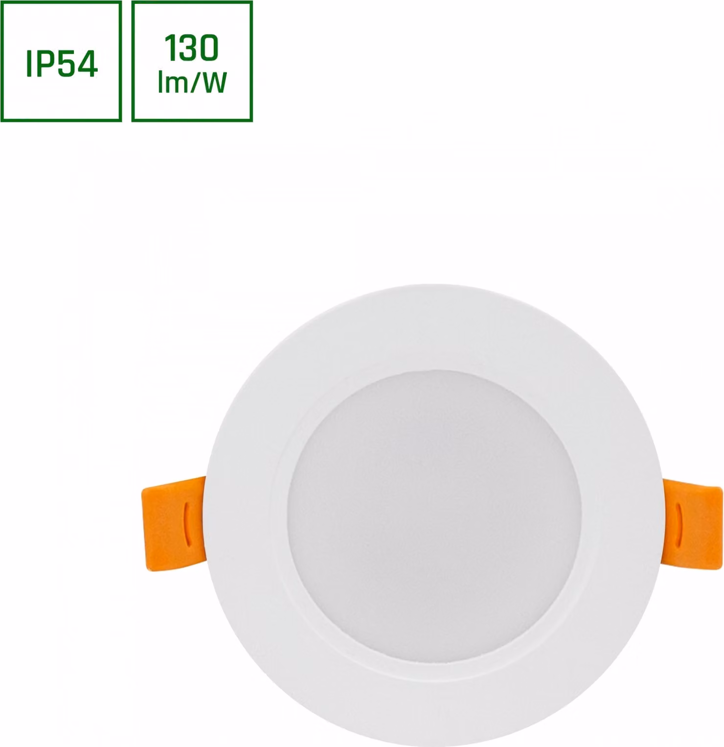 Spectrum LED Panel DURE 3 Lampada da incasso 5W rotonda 650lm Lampada da bagno IP54 Bianco neutro 4000K