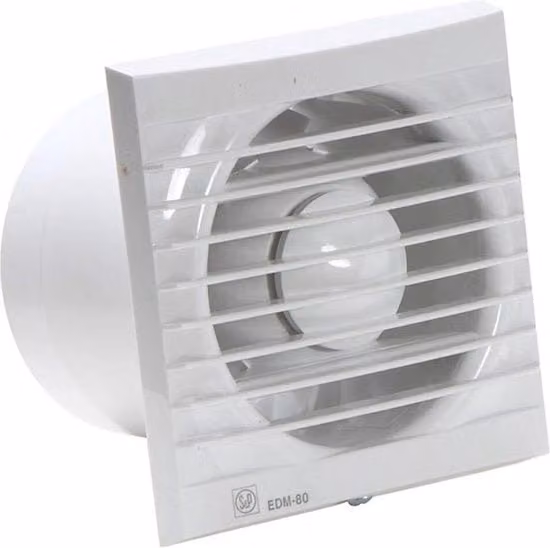 Ventilatore per bagno e sanitario EDM-80NZ 122x122mm - invertere - 9W - 33dB - Bianco
