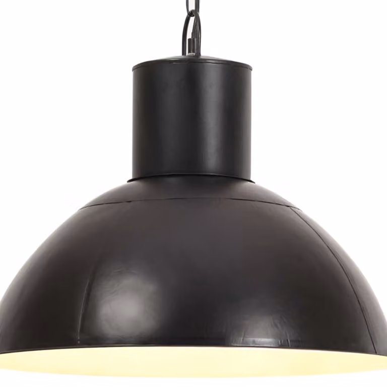 vidaXL Lampada a sospensione 25 W Nero Rotondo 48 cm E27