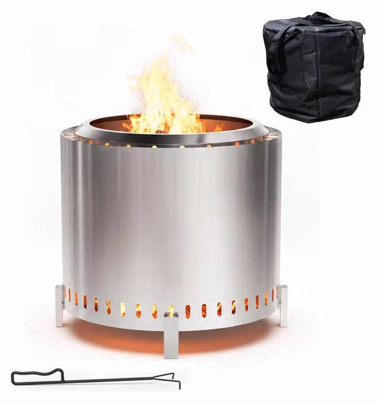 Braciere in acciaio inossidabile senza fumo, 49 cm