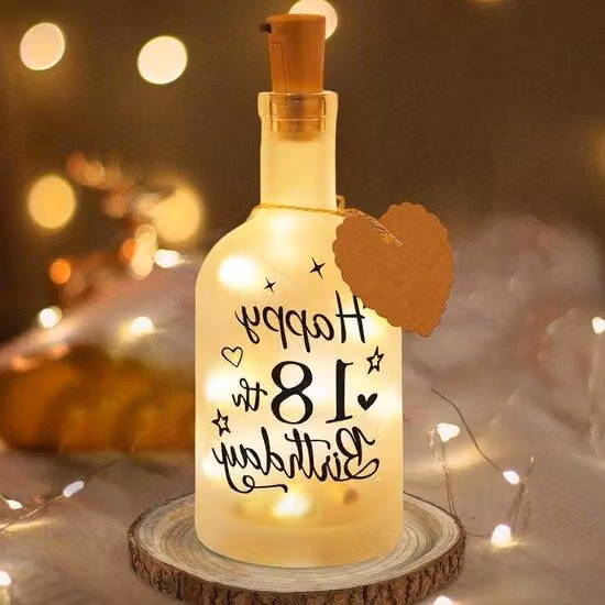 Ghirlanda luminosa a LED per ragazze/ragazzi, 18° compleanno, con scritta "Happy 18th Birthday" - Idea regalo con decorazione luminosa