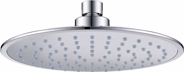 Wiesbaden Soffione a pioggia in ABS - Diametro 20cm - Cromo/Grigio