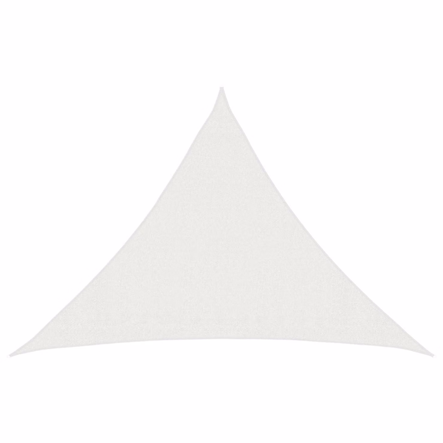 vidaXL Telo Ombra Triangolare 7 x 5 x 5 m HDPE Bianco