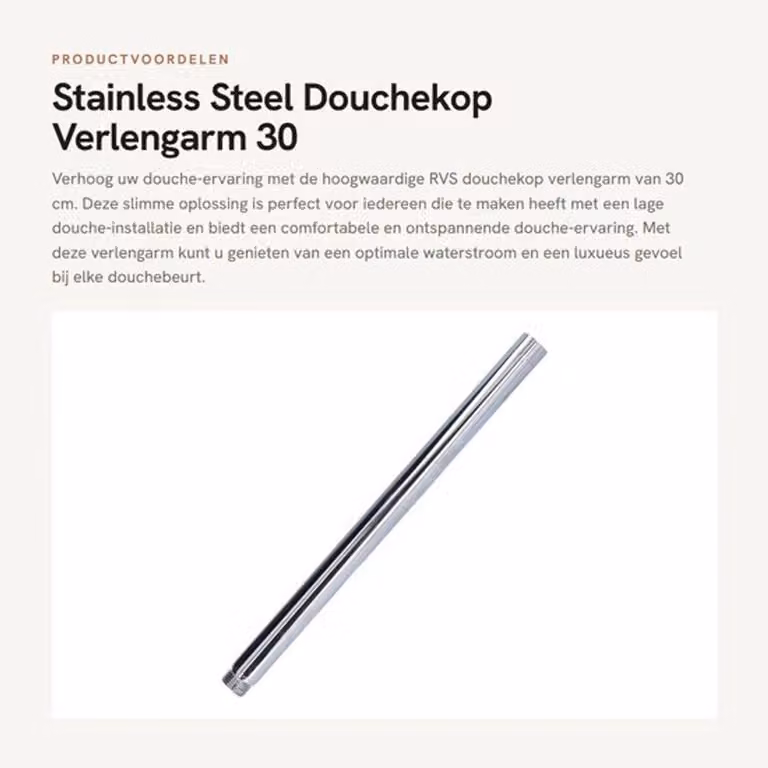 Supporto per soffione doccia da 30 cm, in acciaio inossidabile, regolabile, facile da installare, realizzato con materiali resistenti