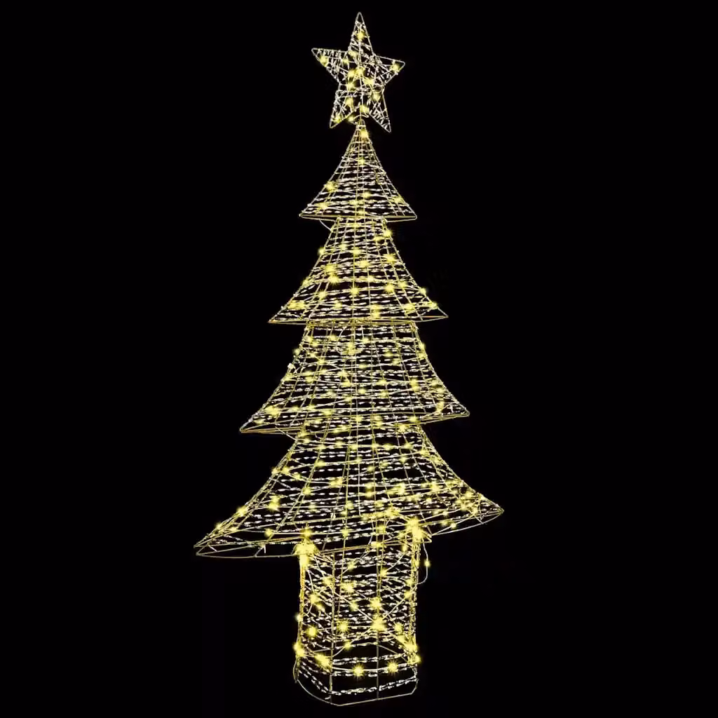 Albero di Natale con 240 LED bianco caldo vidaXL, Altezza: 181 cm – 2