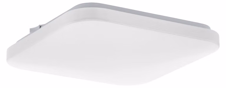 Plafoniera Moderna Frania Acciaio Bianco Luce Led Integrato 10W