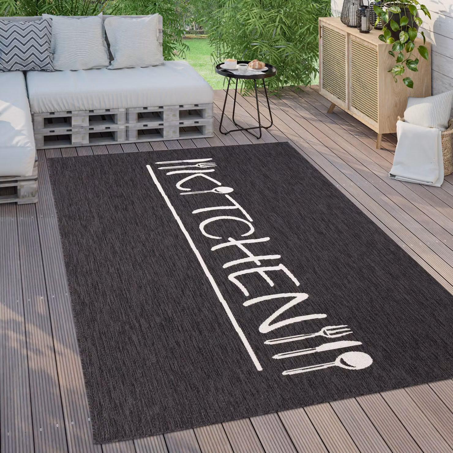Tappeto da cucina Cuisinea antracite L: 60 cm, P: 100 cm – 2