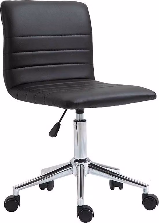 Sedia da ufficio ergonomica Famanu, regolabile in altezza - Colore: nero