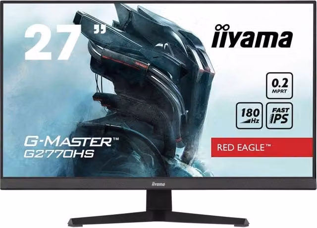 Monitor PC - IIYAMA - G2770HS-B1 - 27 FHD - IPS - 180Hz - 0,2ms - HDMI/DP - Altoparlanti - VESA 100x100 - Nero