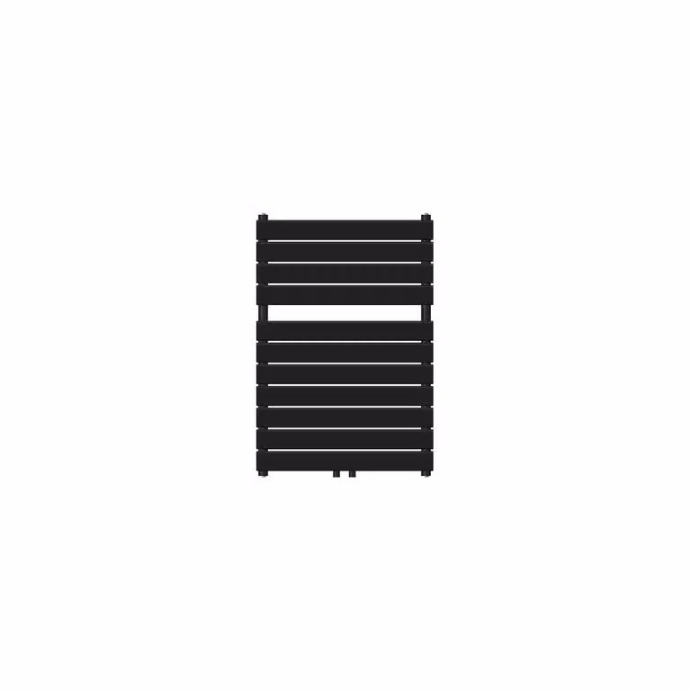 LuxeBath radiatore bagno Steam Design, 600x800 mm, nero, con attacco centrale