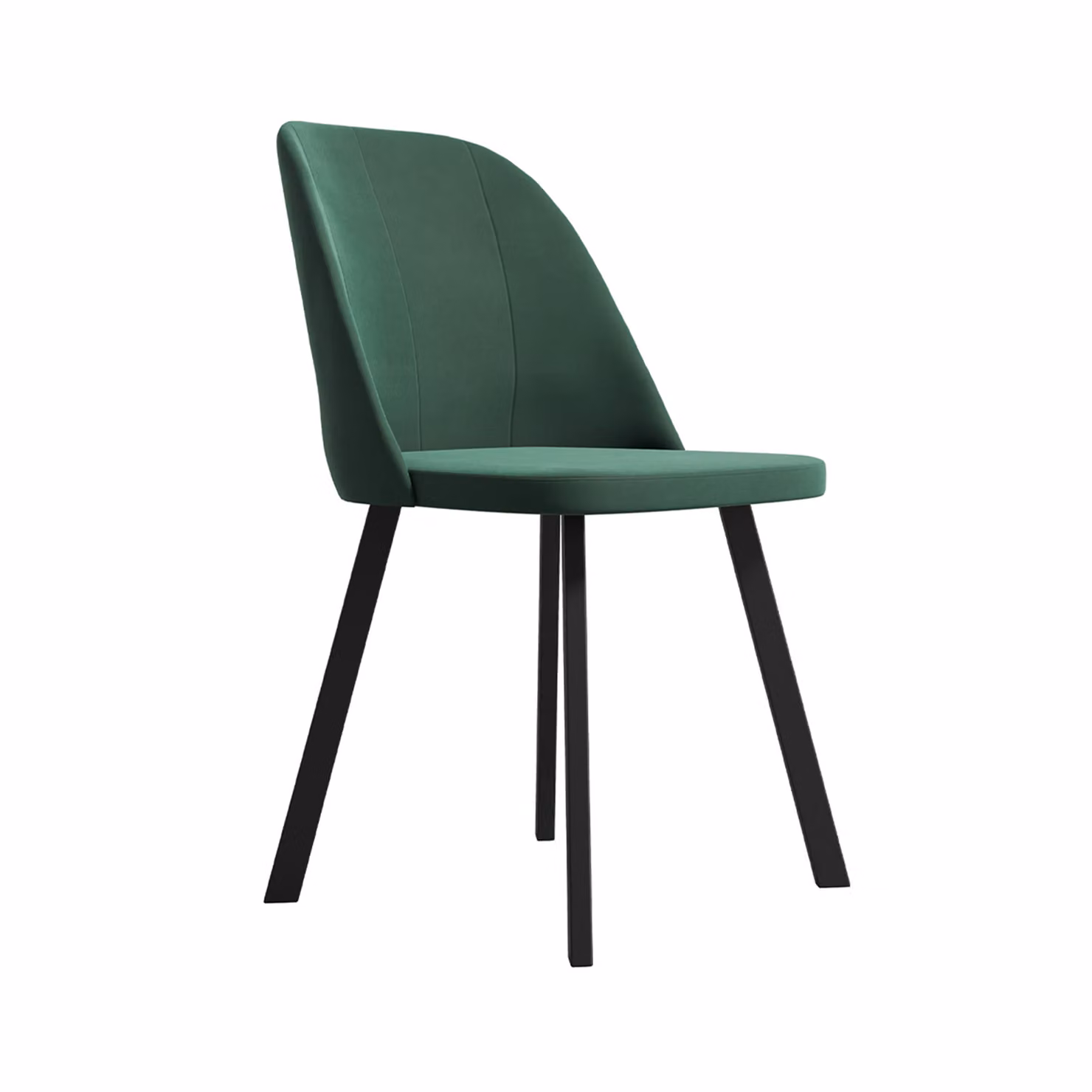 Sedia da pranzo IPEKA metallo nero / verde