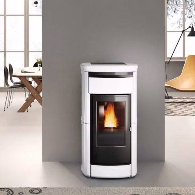 Stufa a Pellet Idro Ventilata 22,8 Kw EDILKAMIN KIRA2 H 22 UP Termostufa
