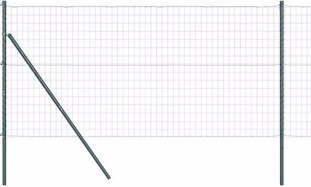 Recinzione da Giardino | Recinzione con Posto Verde 1,2 x 25 m Acciaio e PVC