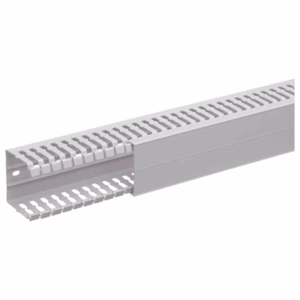 2 Metri Condotto di cablaggio 40x40, lgr - Sistema di condotti scanalati 40x40mm HA 740040 lgr