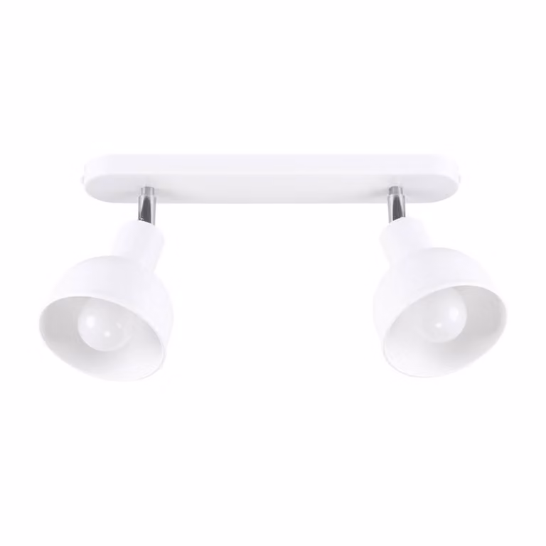 Lampada da soffitto ELBA 2 bianco 2xE27 15W acciaio 18.5x24x47cm Sollux Lighting