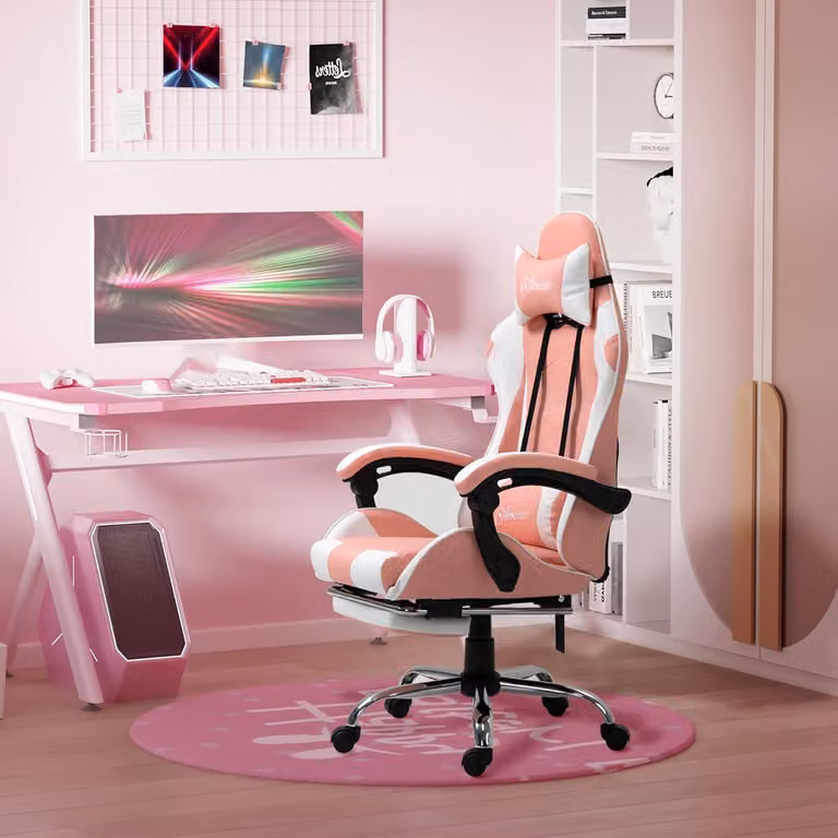 Sedia ergonomica da gaming - Sedia da ufficio - Poltrona per area giochi - Sedia per PC - Poltrona sacco - Supporto lombare massaggiante