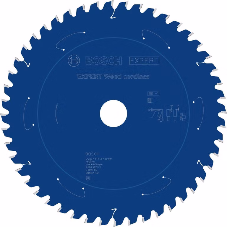 Lama circolare Bosch EXPERT Wood, 250x30 mm, Z48