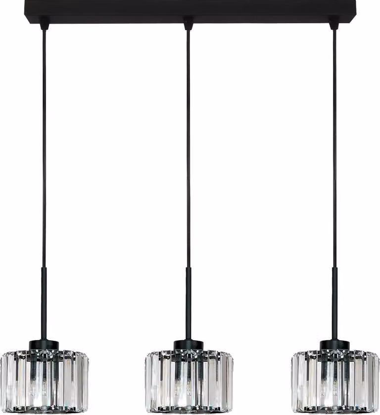 Lampada Da Soffitto Nera A Sospensione In Vetro Omena 14-954