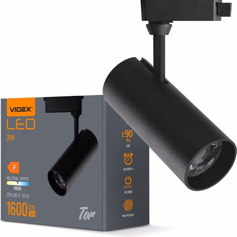 Lampada a binario a LED VIDEX TOR 20W NERO