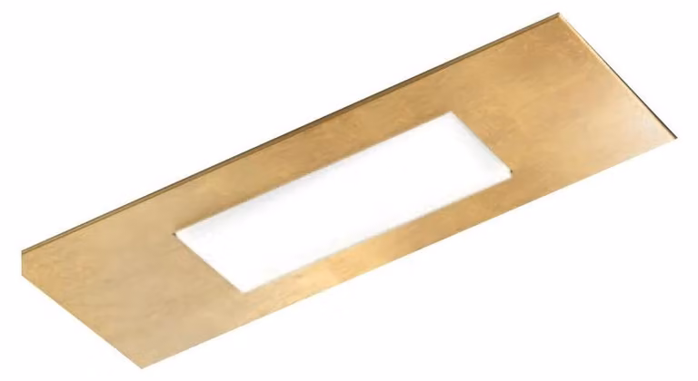 Plafoniera Contemporanea Pixel Metallo Foglia Oro Led 17W