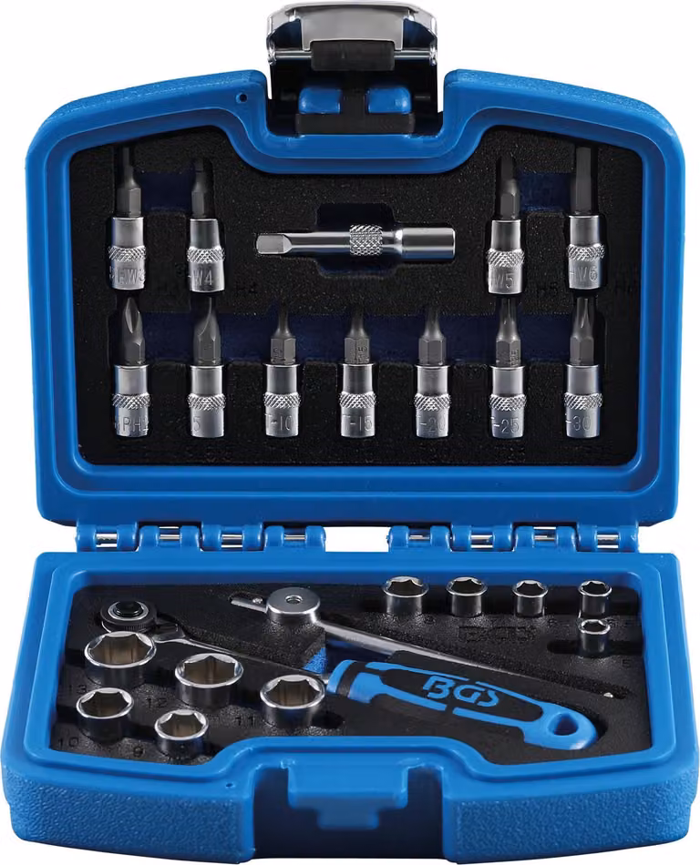 Set di chiavi a bussola BGS TECHNIC - 6,3 mm - 24 pezzi - 2140