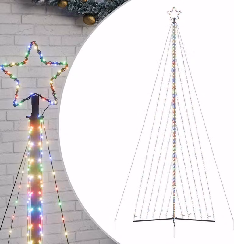 Albero di Natale a LED 789 LED Colorato 476 cm