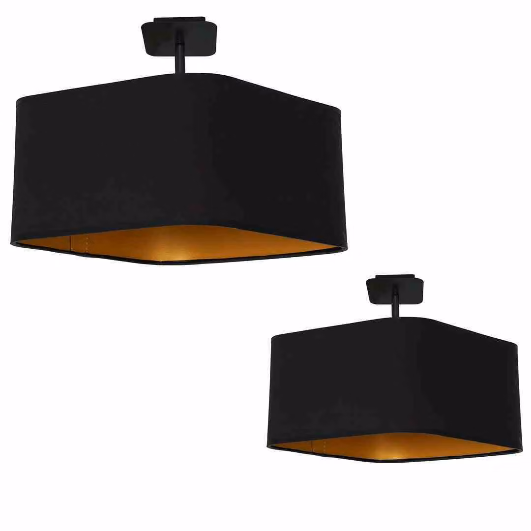 Plafoniera Milagro NAPOLI nero oro 1xE27