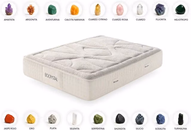 Materasso viscoelastico Biocrystal Gold 30 - 135X200 cm - Moonia