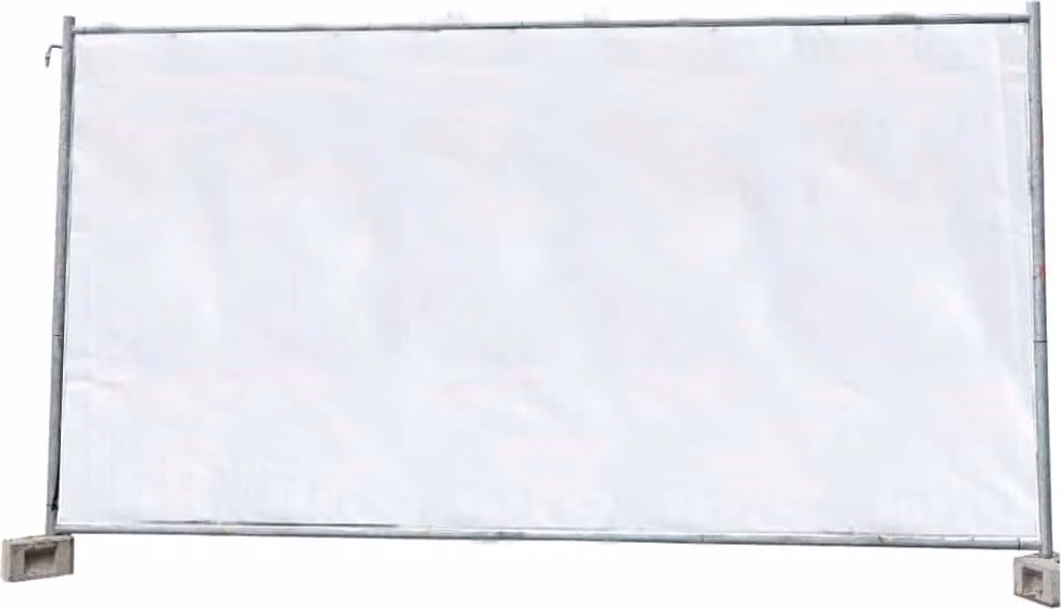 Telone del recinto della costruzione 1,76 m x 3,41 m telone della privacy schermo del recinto della costruzione telone impermeabile con occhielli 160g/m² PE bianco