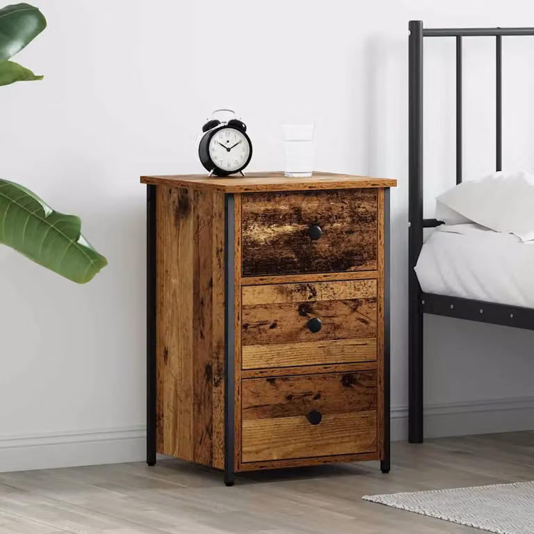 Armadio da notte vidaXL con cassetto marrone L 40 cm x P 36 cm x H 60 cm