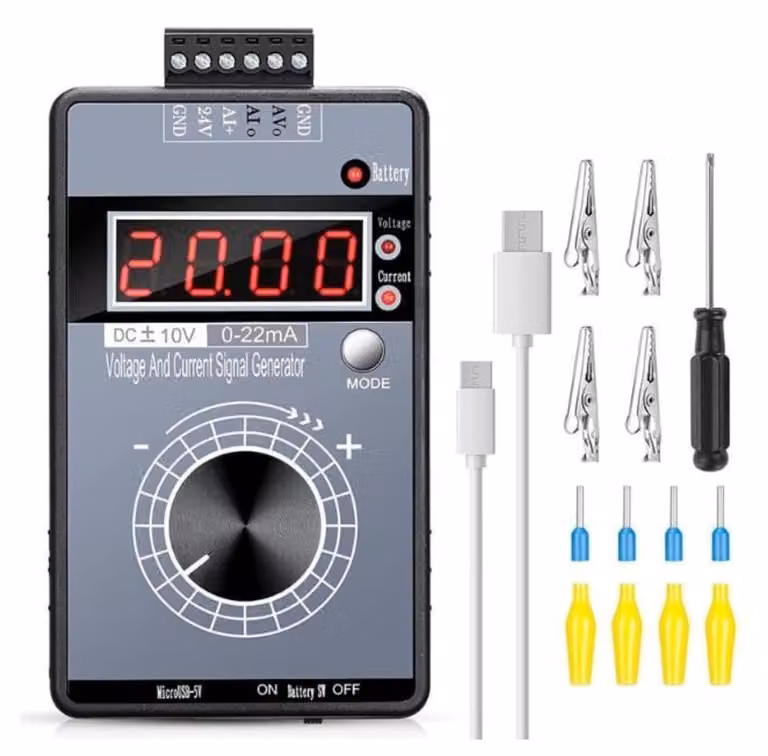 Generatore di segnale 4-20 mA, tensione ±0-10 V, portatile, calibratore