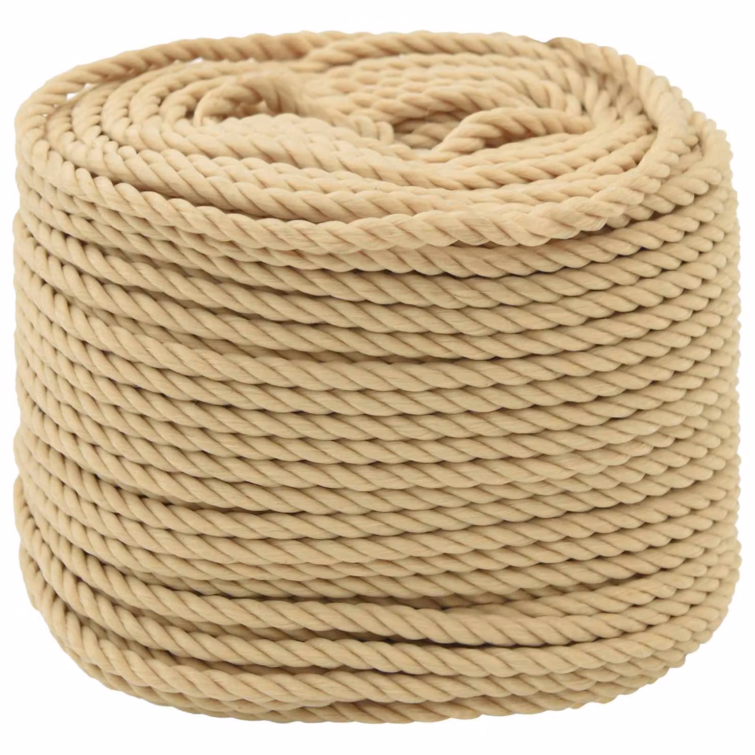 Corda multiuso vidaXL in plastica beige e marrone, diametro 5 mm, lunghezza 25 m