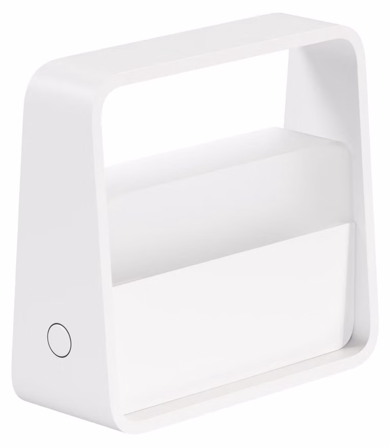 Lampada da Tavolo Portatile Bag 2W 180º Dimmable LED 3000K Bianco Opaco, Batteria 3,5h Autonomia, Design Elegante IP20 - Beneito & Faure