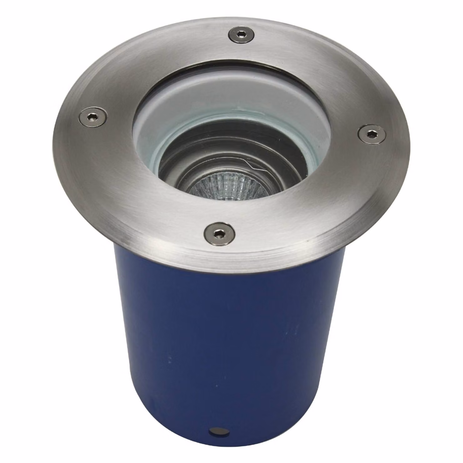 Heitronic Faretti da incasso a terra ad alta tensione orientabili di 25°, dimmerabile, Alluminio / Grigio / Zincato, Acciaio Inox, Moderno, Faretto da incasso da terra