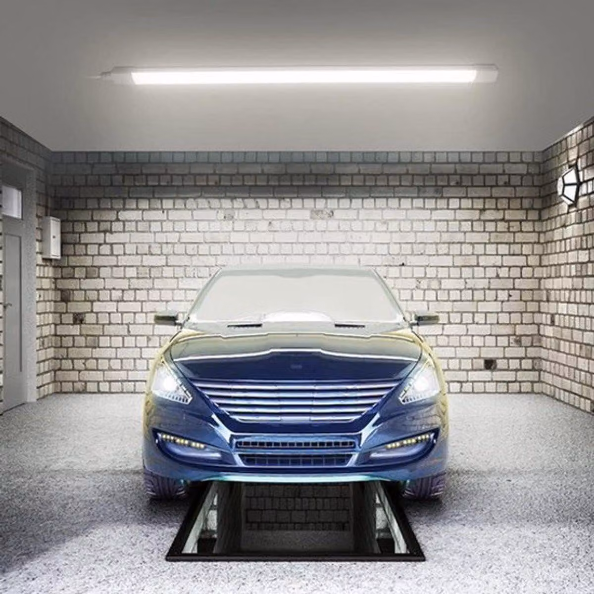 Plafoniera LED da 150 cm - 45W, lampada impermeabile per bagno e garage