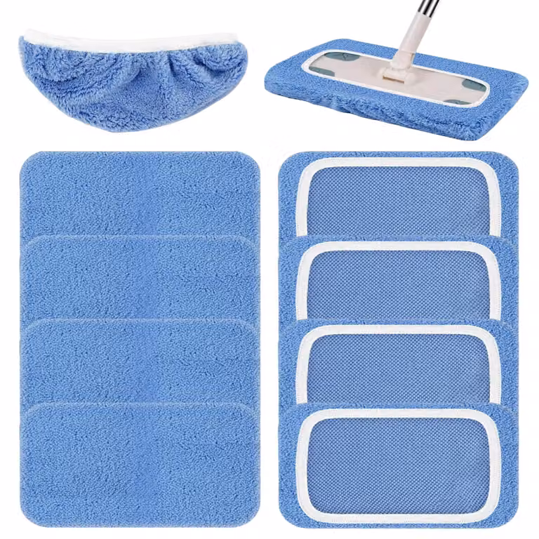 10 panni in microfibra per mop a secchi Swiffer, dimensioni 12x25 cm, lavabili