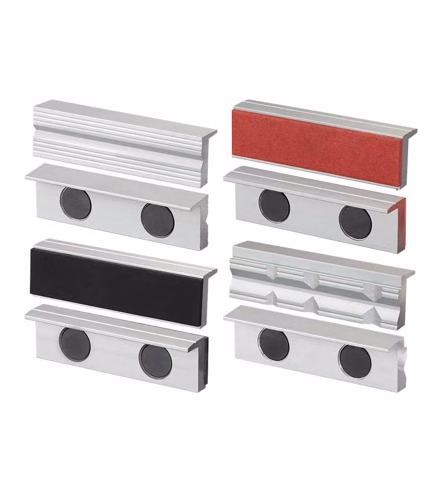 FERVI Copriganasche Magnetiche 8pz Alluminio 125mm per Morsa