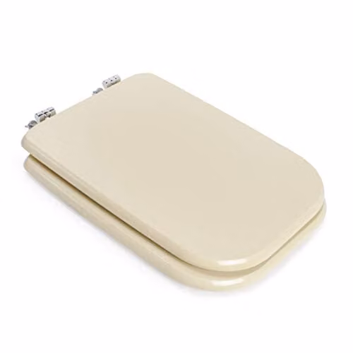 Seba Italia Sedile WC Conca Champagne MDF 37x45,5 cm Cerniera Fissa