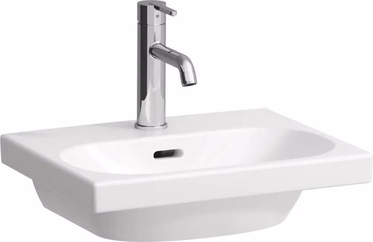 LAUFEN LUA lave-mains, 1 trou pour robinet, avec trop-plein, 450x350mm, H8150810001041, H8150810001041