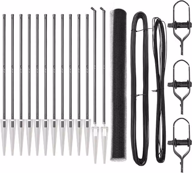 Palo per recinzione in acciaio e PVC Grigio H: 160 cm, L: 27 cm, P: 3,2 cm